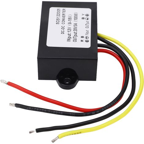 DC 12V auf 20V 5A Aufwärtswandler, hocheffizienter Wandler mit Kunststoffgehäuse, robuster Spannungsregler für die Stromversorgung, eingebauter Schutz, 100W. (1/5)