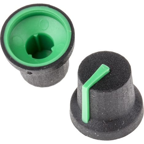 Bouton de potentiomètre RS PRO, Axe de 6mm, Diamètre de 16.8mm, Enfichable