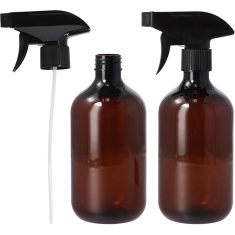Sprühflasche – 2 Stück – Kunststoff – 500 ml – Wiederverwendbar – Garten und Haushalt – Braun (1/5)