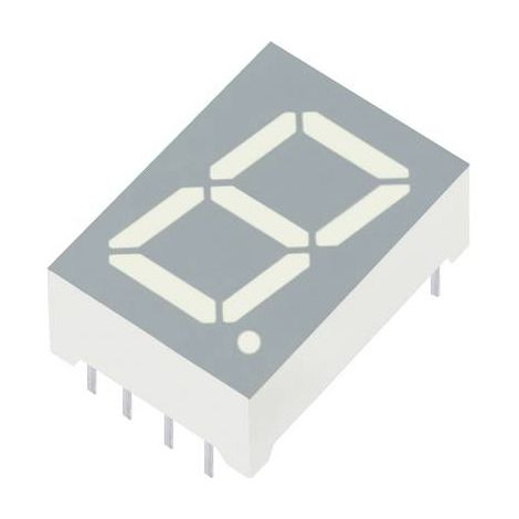 Kingbright Afficheur 7 segments rouge 13.2 mm 1.85 V Nombre de chiffres: 1 SC52-11SURKWA (1/2)