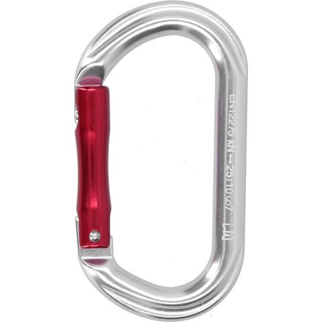 Ankerring-Karabiner für Klettern und Wandern, Kugellagerhaken mit geradem Verriegelungsmechanismus, Schnellverschluss, Outdoor-Ausrüstung (1/5)