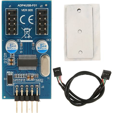 Connecteur USB 2.0 9 broches vers 2 mâles, câble 0,3 m pour carte mère PC, haute vitesse stable, échange à chaud, alimentation fiable. (1/5)