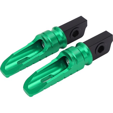 Chevaux à Pied Aluminium Anti-Dérapant pour Motocyclette 2 Pièces Cheville à Pied Vert (1/5)