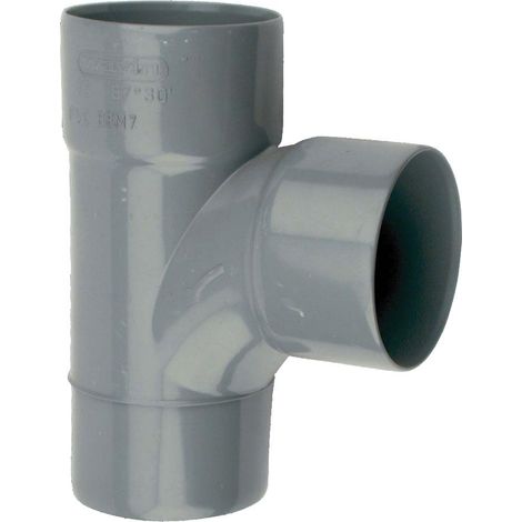 Wavin Curva PVC grigia 75 mm angolo 87°30