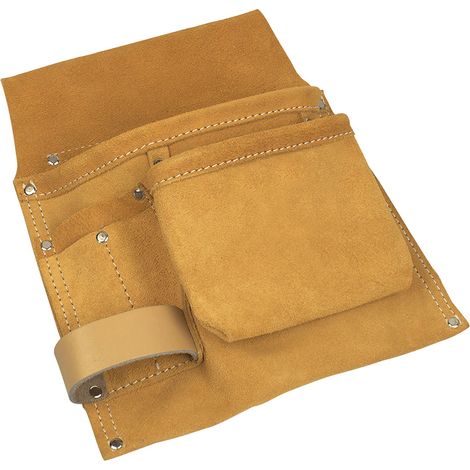 KAUFMANN Doppelfach-Nageltasche aus Rindleder (1/2)