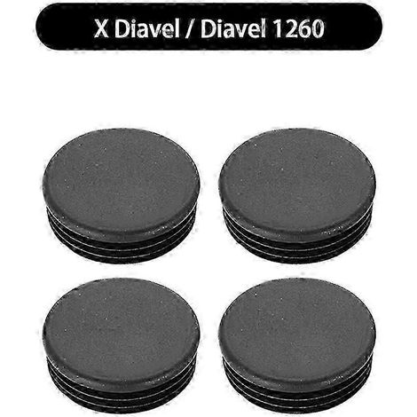 Ensemble de caches décoratifs pour trous de cadre compatibles avec X Diavel S 2016- et Diavel 1260 S 2019- (1/5)
