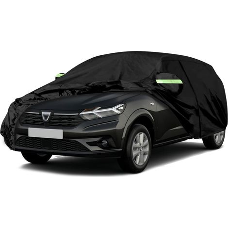 Housse de voiture imperméable, résistante à la poussière, aux UV et à la neige, compatible avec les Dacia Sandero Access Essential Comfort (2008-2024) et offrant une protection complète à votre véhicu