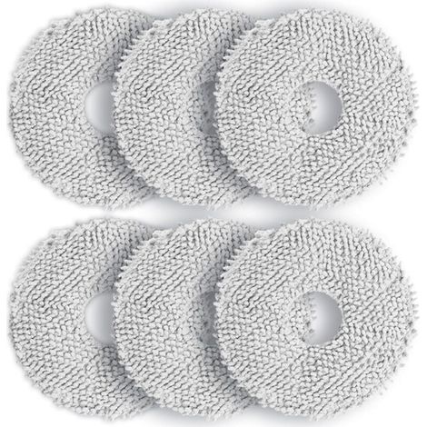 Cleaning cloths for Ecovacs T30 PRO OMNI, 6-Piece Washable Replacement Mop Cloths for DEEBOT T30 OMNI T30S T30S PRO T30S COMBO T30S COMBO COMPLETE, Reusable Vacuum Cleaner Accessories (1/4)