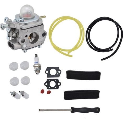 Kit Carburateur Complet (Filtres, Poire) pour Débroussailleuse Troy-Bilt TB22/32/80 - 753-06190 (1/5)