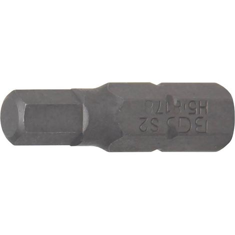Embout 6,3 mm (1/4) L. 25 mm - Six Pans Intérieurs 5 mm - Précision et Robustesse, Chrome-Vanadium - D-Work