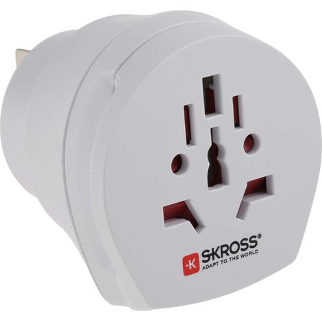 Adaptateur de voyage, Australie, Chine, Europe, Europe à Australie, Italie, Suisse, Royaume-Uni, Etats-Unis ( Prix pour 1 ) (1/4)