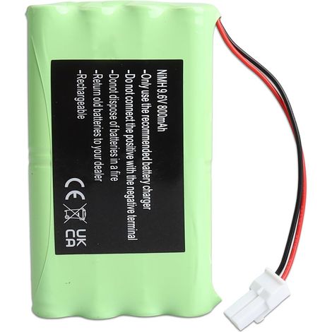 Batterie NiMH 9,6 V 800 mAh pour 2400720 5008956 5071688 MB-9,6 V 8KR15/51 M3 HR15/51, pour Freevia GDK SGA SGS Elixo 500 3S IO GDK 3000 GDK 700 Moteur de portail et de porte de garage (1/5)
