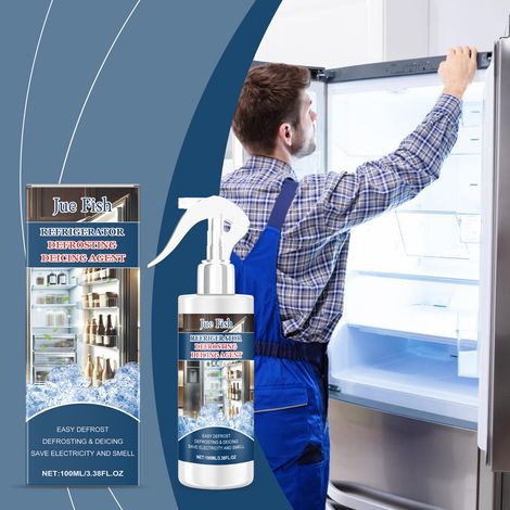 Mittel zum Auftauen von Schnee und Eis im Kühlschrank, Kühlschrankabtauung, Kühlraumlagerung, Haushaltsmittel zum Auftauen von Schnee und Eis – 100 ml -- DTEKGAZ (1/5)
