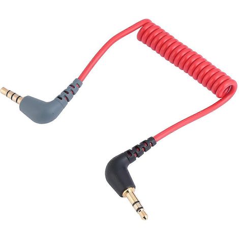 Câble de connexion 3,5 mm, adaptateur de signal audio, câble numérique pour extérieur (rouge)-75cm-Red (1/3)