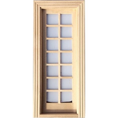 Miniatur Holztür für Puppenhaus 1 12 Beige Dekoratives