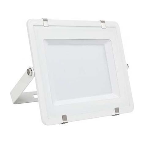 Faro Led Flood Light 150W IP65 Bianco Neutro Super Slim 52mm Carcassa Bianca Samsung Garanzia 5 Anni SKU-479