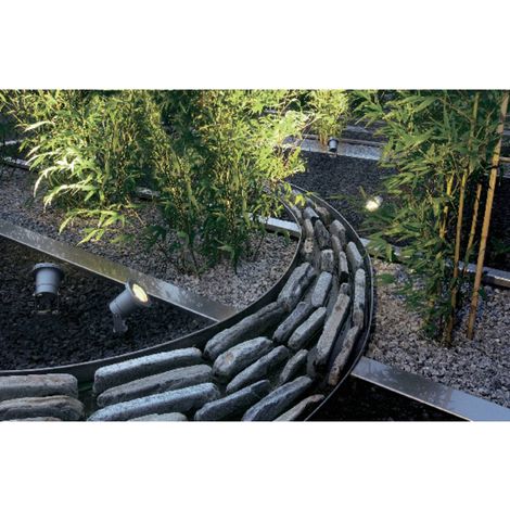 SLV – Projecteur à piquer gris argent – Éclairage LED GU10 – Résistant aux intempéries – Pour jardins et espaces extérieurs (1/10)