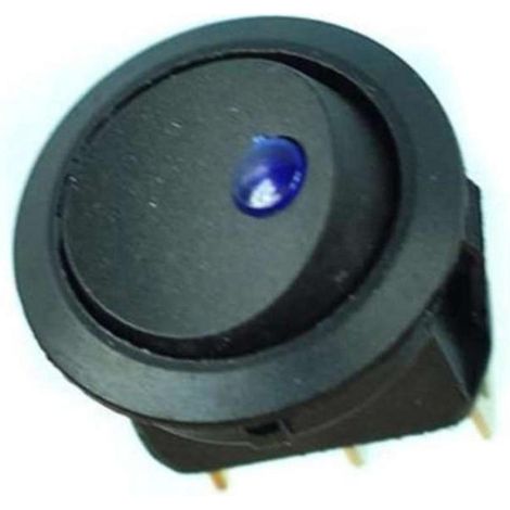 Stück 12V Schnapp-Ein/Aus-Rund-Wippschalter mit LED-Licht für Auto, Transporter, Boot, Armaturenbrett (1/4)