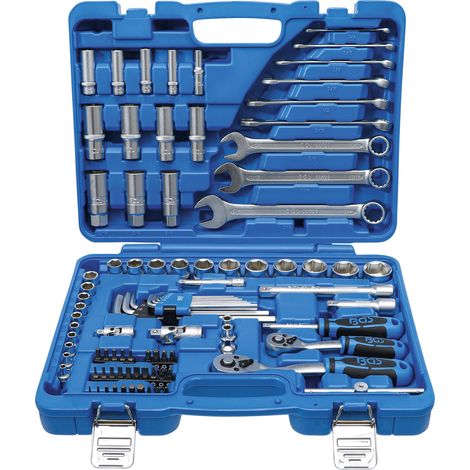 BGS Steckschlüssel-Satz Sechskant Antrieb 6,3 mm / 10 mm Zollgrößen 92-tlg. (1/5)