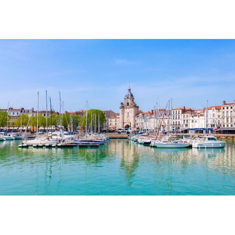 Tableau sur toile La Rochelle 30x45 cm - Impression sur Toile Murale Décorative - Image imprimée en HD sur Toile - Toile sur Châssis en Bois FSC - Fabriqué en France (1/5)