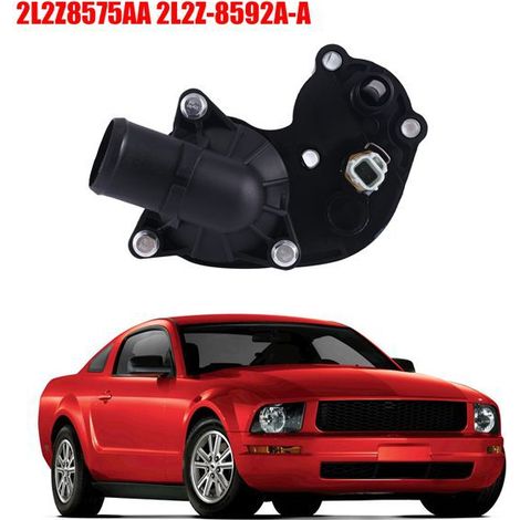 The thermostat 2L2Z8575AA is suitable for Ford Mustangs from model years 2002 to 2010. (1/5)