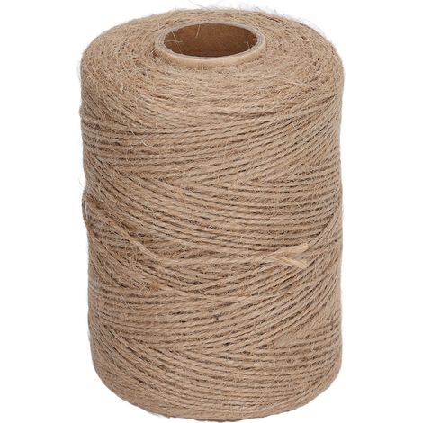 Corde en chanvre naturel 2mm 2 brins ficelle solide bricolage artisanat jardinage décoration 300m 1 rouleau (1/5)