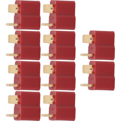 Connecteur femelle T Plug 13.011 RC, 25A doré, prise batterie avion modèle réduit, connectique plaquée or, adaptateur femelle pour modélisme. (1/5)