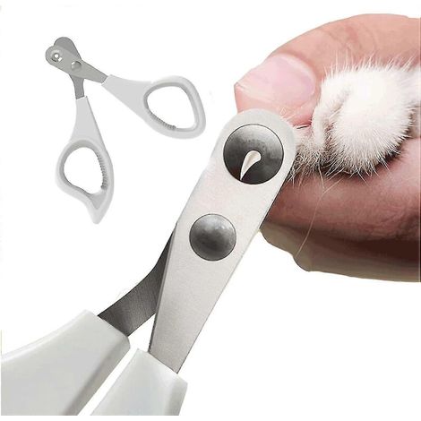 Coupe-griffes pour chats, coupe-griffes pour animaux de compagnie avec trous de positionnement de 2 mm, coupe-griffes pour petits animaux (1/5)