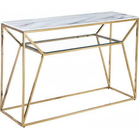 Console métal gold design minimaliste 120x40x78 cm CHERYL (1/5)