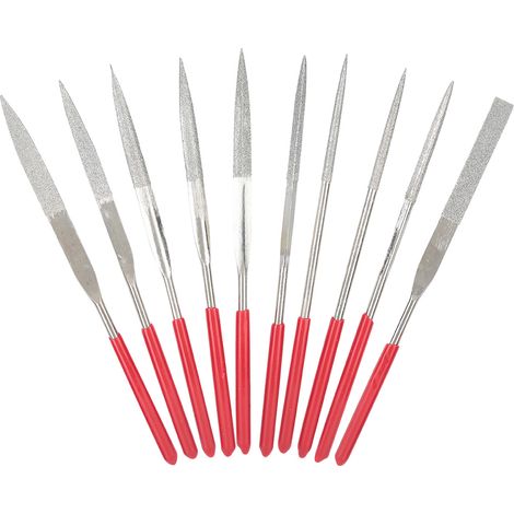 Kit de 10 outils de finition pour bijoux (160 mm) : mini-râpes, limes à main pour le travail du bois et du métal, idéal pour la création de bijoux DIY. (1/5)
