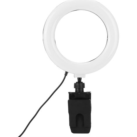 Lampe d'appoint réglable de 15 cm (6 pouces) pour visioconférence, alimentée par USB, idéale pour les réunions multimédias. (1/5)