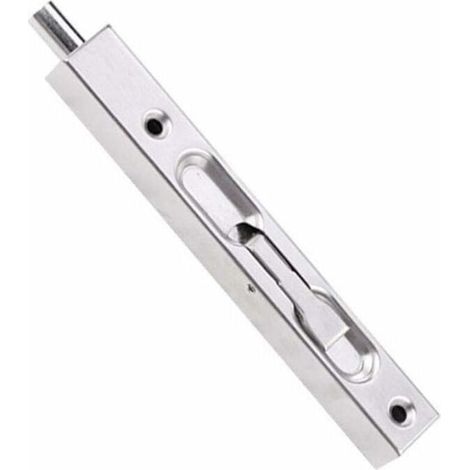 - Loquet à pêne coulissant en acier inoxydable Loquet à coulisse de porte caché Loquet de sécurité à levier brossé pour portes françaises, portes composites, portes en bois, portes doubles (1/4)