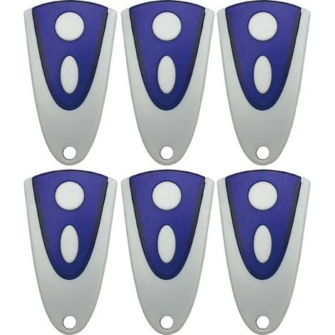 6er-Pack Garagentorsender 433,92 MHz, kompatibel mit Novoferm Novotron 502 MAX43-2, Novotron 512 MIX43-2, Novotron 522 und Novoferm MNHS433-2 (1/5)