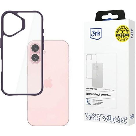 Apple iPhone 16 - Coque 3mk Satin Armor + Violet