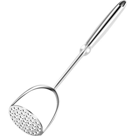 Presse Puree,Presse-Purée Manuel Inox,Ecrase Pomme de Terre Tout-en-un Robuste Avec Long Manche,Pour Ecrase Pommes de Terre,Fruits et Légumes,Passe au Lave-Vaisselle