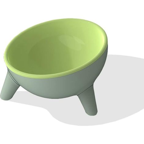 Gamelles pour chat inclinées et surélevées, gamelles individuelles avec support, gamelles surélevées pour eau et nourriture, gamelles pour chatons, angle d'inclinaison de 15°