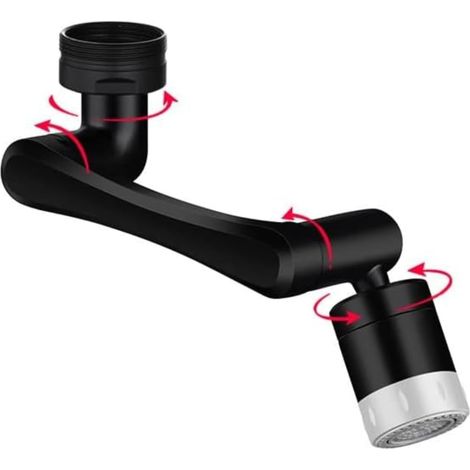 YMYNY Wasserhahnverlängerung, verbesserter 1440°-Wasserhahnbelüfter, universeller Spritzfilter (1/5)