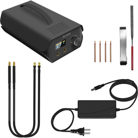 Battery-powered spot welding machine, lithium battery DIY welding device for welding 0.2 mm nickel, 0.3 mm nickel-plated, and 0.4 mm stainless steel sheet (1/5)