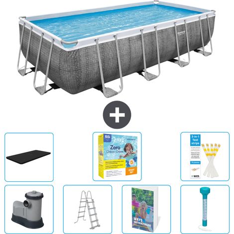 Bestway Power Steel Rechteckig - 549x274x122 cm - 8-teilig S532