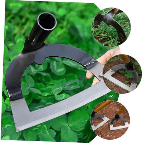 Gartenhacke aus Edelstahl, Unkrautstecher, Gartengeräte, Gartenset, robuste Gartenhacke, Unkrauthacke, Breite 26 cm