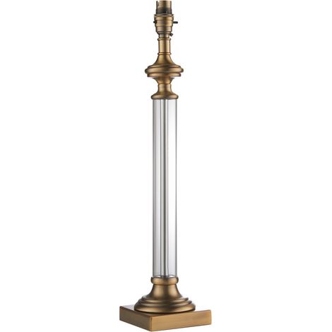 Endon Avebury Lampe de table avec base uniquement, laiton antique (1/5)
