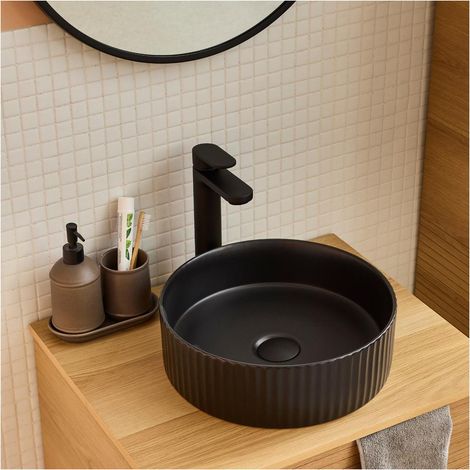NELA rundes Aufsatzwaschbecken 36 x 36 cm