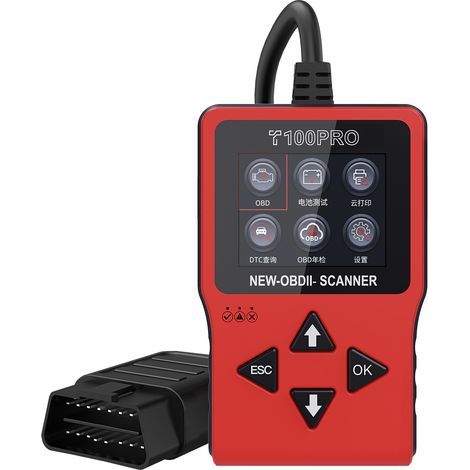 Adaptateur Diagnostic Auto ELM327 Bluetooth - Lecteur OBD2/EOBD pour Smartphone, Lecture et Effacement de Codes Défaut, Vérification Batterie et Données Moteur en Temps Réel-