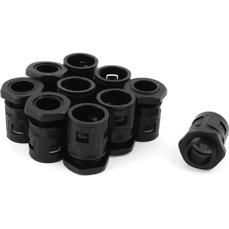 Conectores rápidos para tuberías de conducto corrugado de 25 mm, 100 unidades (1/4)
