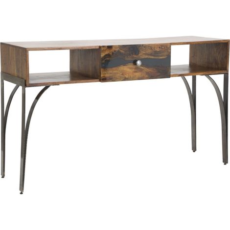 Console Design en Bois "Mustang" 130cm Naturel (1/5)