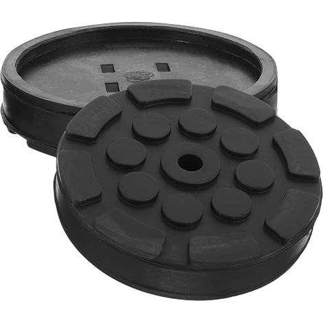 SEWACC Adaptateurs Caoutchouc pour Cric Automobile 2 Pcs, Patins Octogonaux 5, Coussinets de Levage Résistants, Tapis en Caoutchouc Antidérapant pour Protection Carrosserie Lors du (1/5)