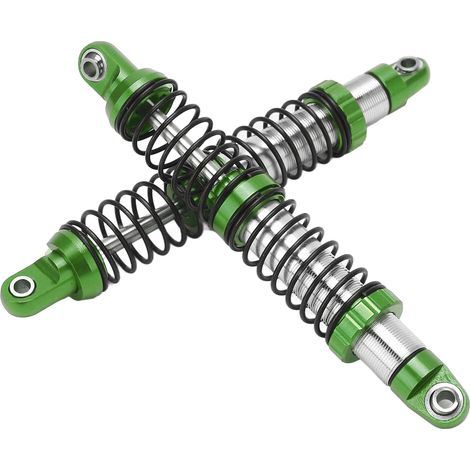 Paar 102-mm-Metallstoßdämpfer (vorne und hinten) für Axial SCX10 1/10 RC-Car, grün (1/5)