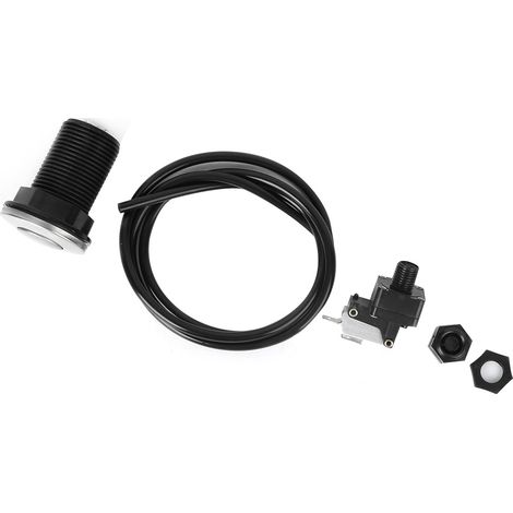 Bouton-poussoir à activation pneumatique pour broyeur d'évier et kit de bouton-poussoir pour tuyau d'air de baignoire (1/5)