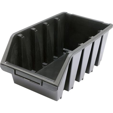 Contenitore nero per stoccaggio L 204 x 340 x 155 78834 vorel (1/5)