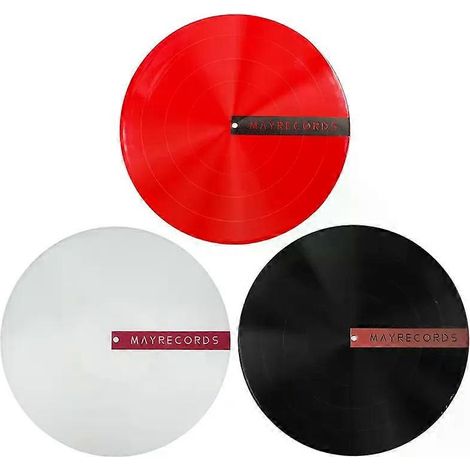 Tapis antidérapant en silicone anti-vibrations et antistatiques de 30 cm (12 pouces) pour platines vinyles et accessoires (1/4)